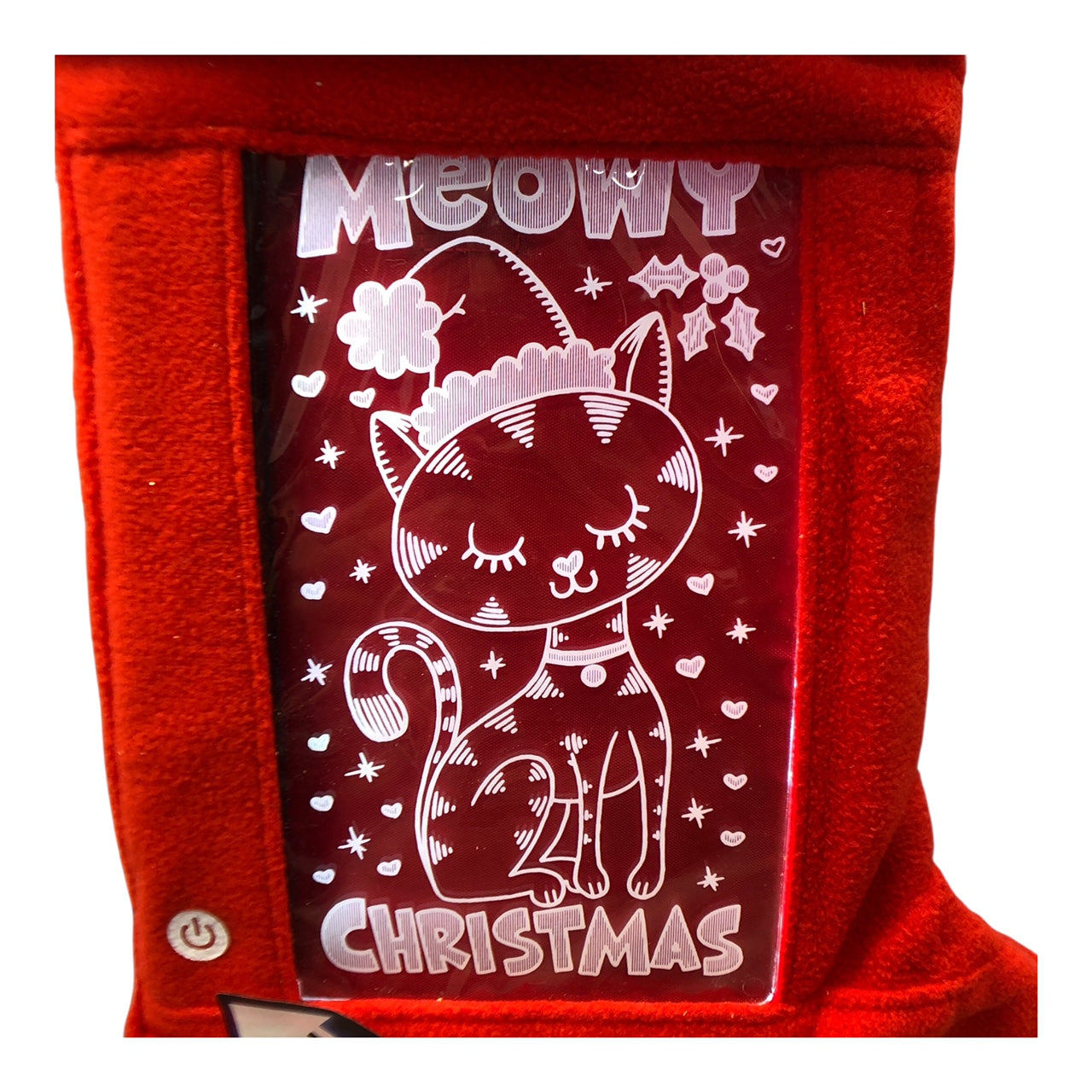 23265 - Light Up Cat 16-Inch Christmas Stocking |Pod 2-50|