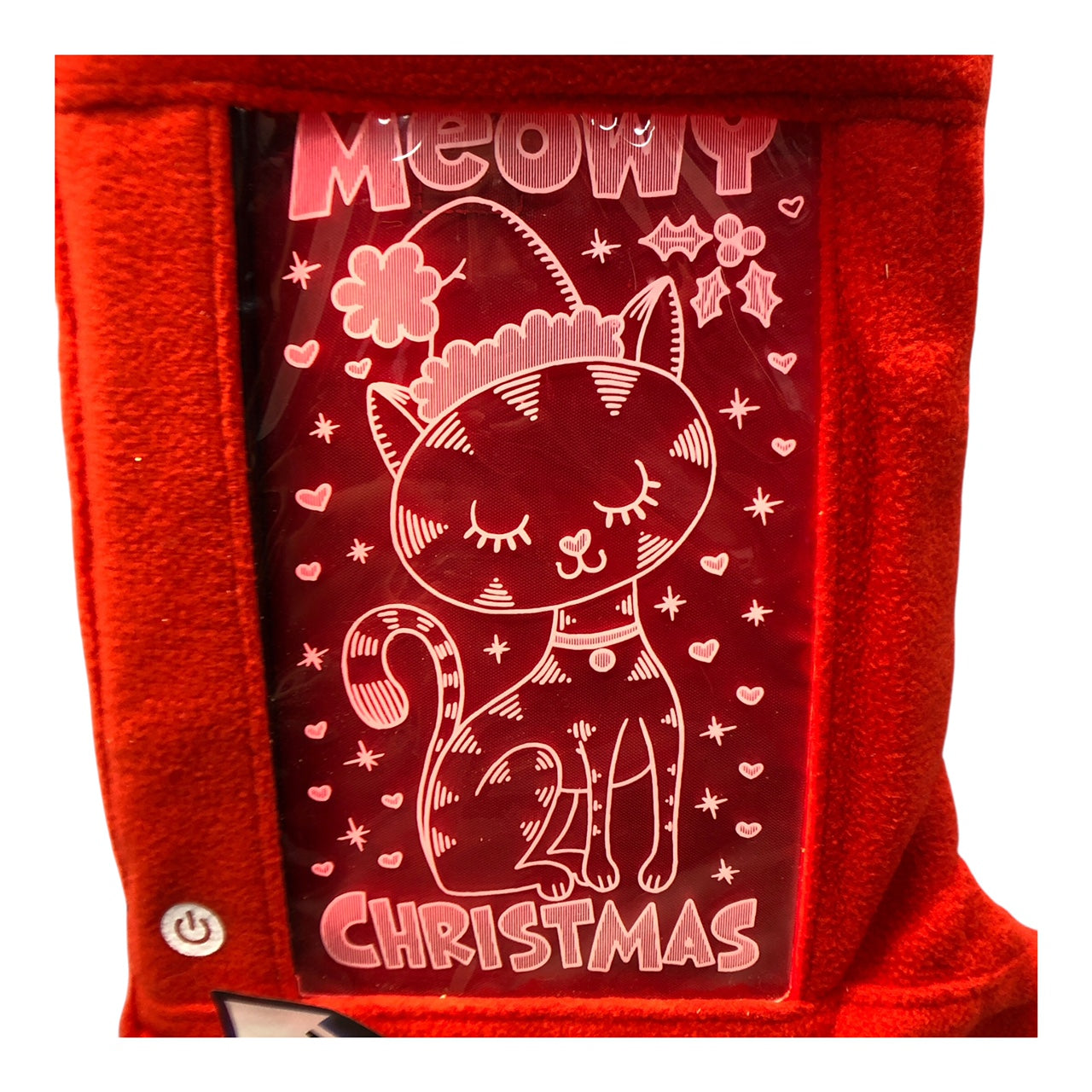 23265 - Light Up Cat 16-Inch Christmas Stocking |Pod 2-50|
