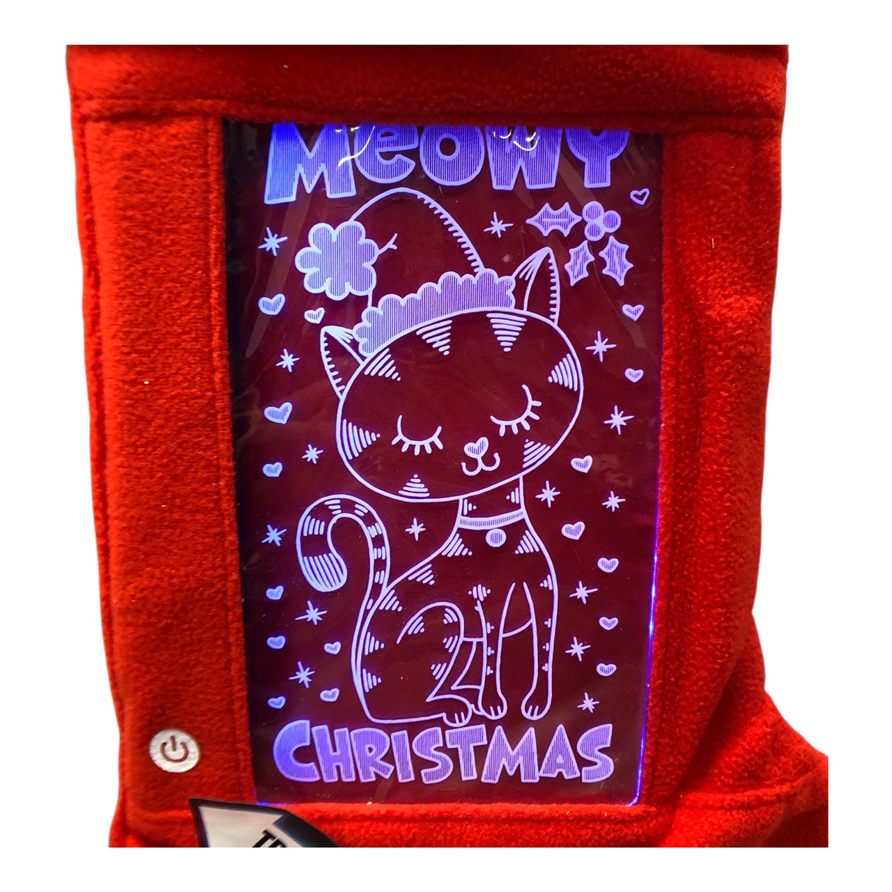23265 - Light Up Cat 16-Inch Christmas Stocking |Pod 2-50|