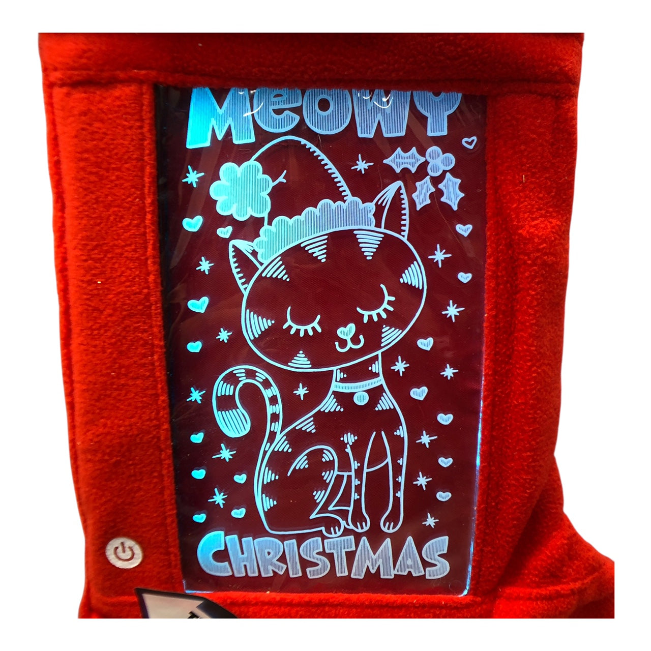 23265 - Light Up Cat 16-Inch Christmas Stocking |Pod 2-50|