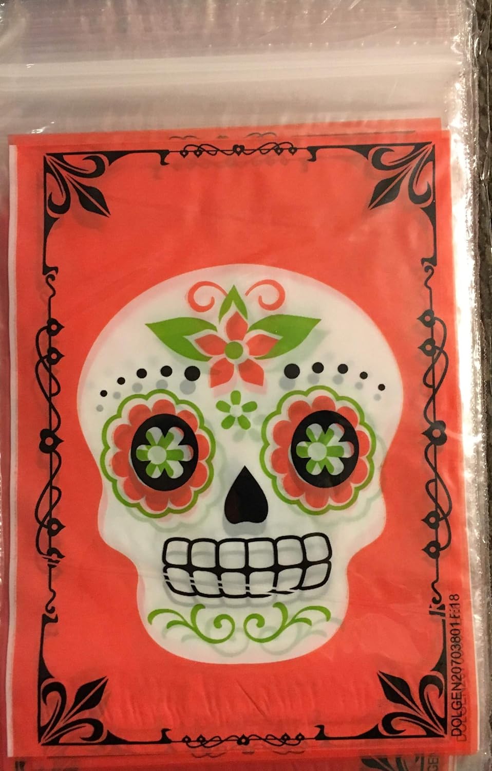 23343 - 2 pk Day of the Dead Resealable Treat Bags-40 ct - [DVD-3]