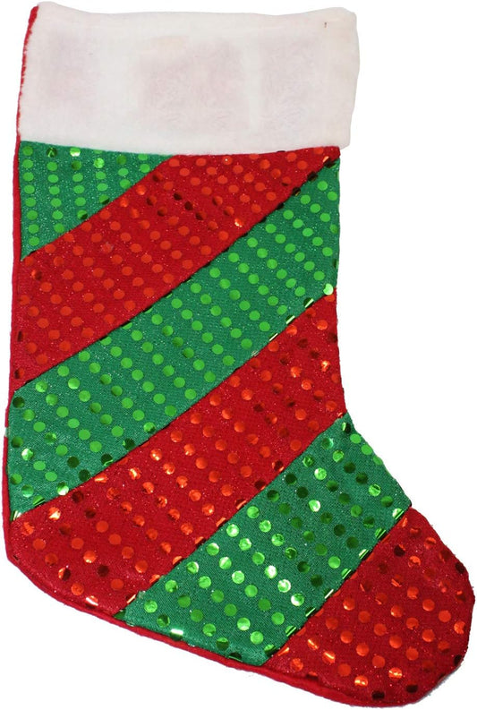 23364 - Green & Red Sequin Stocking - [Pod 2-54]
