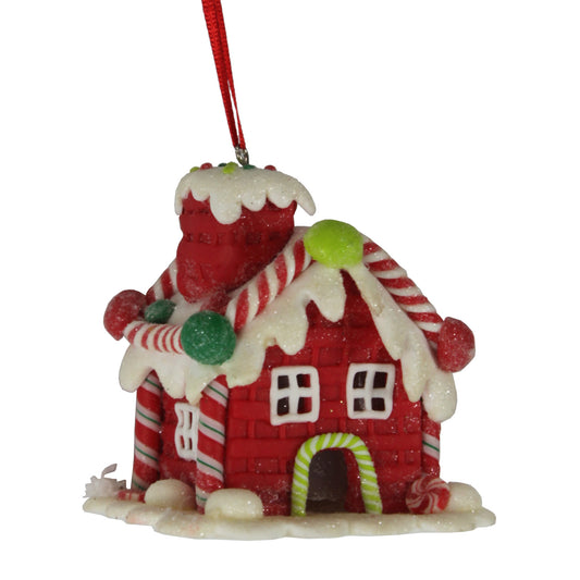 23372 - Red Gingerbread House Ornament |Pod 2-62|