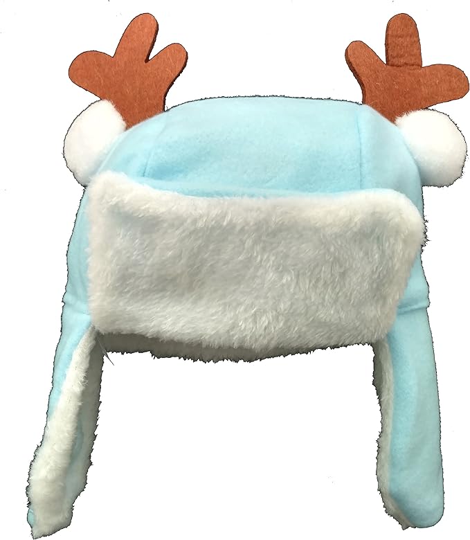 23511 - Baby Boy Blue Hat w Antlers - [Pod 2-58]