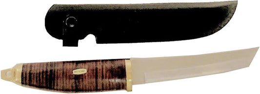 2360 - 11" Chrome Tanto Wood Handle - [11-F Down]