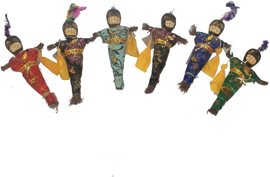 23613 - Set of 6 Authentic Made in New Orleans 8" Voodoo Dolls |W-1|