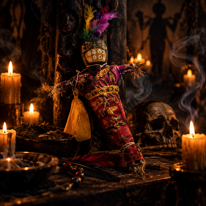 23613 - Set of 6 Authentic Made in New Orleans 8" Voodoo Dolls |W-1|