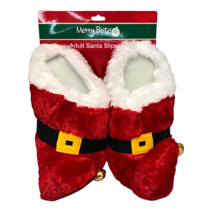 23733 - Adult Santa Slippers Size M 7-8 |Pod 2-51|