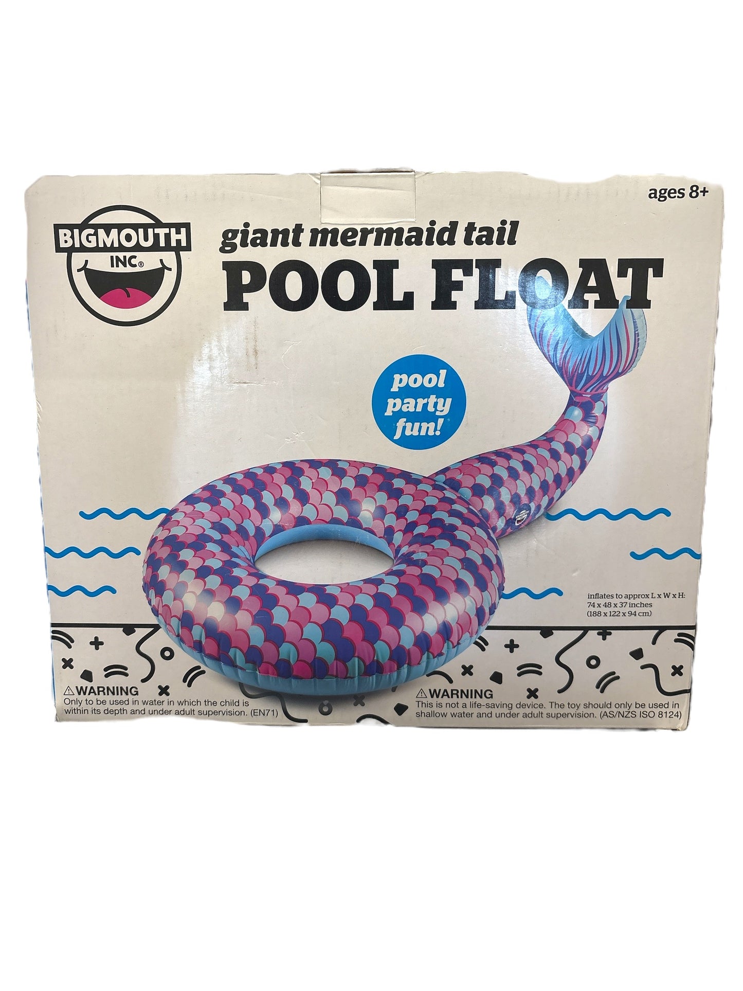 23856 - Giant Mermaid Tail Pool Float  |27-C|