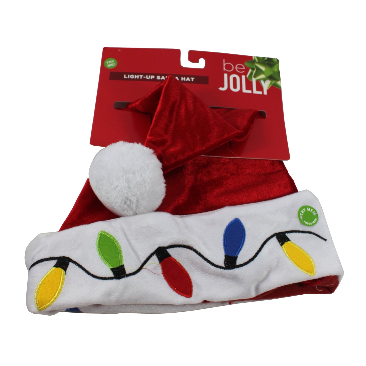 23873 - Light Up Santa Hat w/ Lights |Pod 2-57|