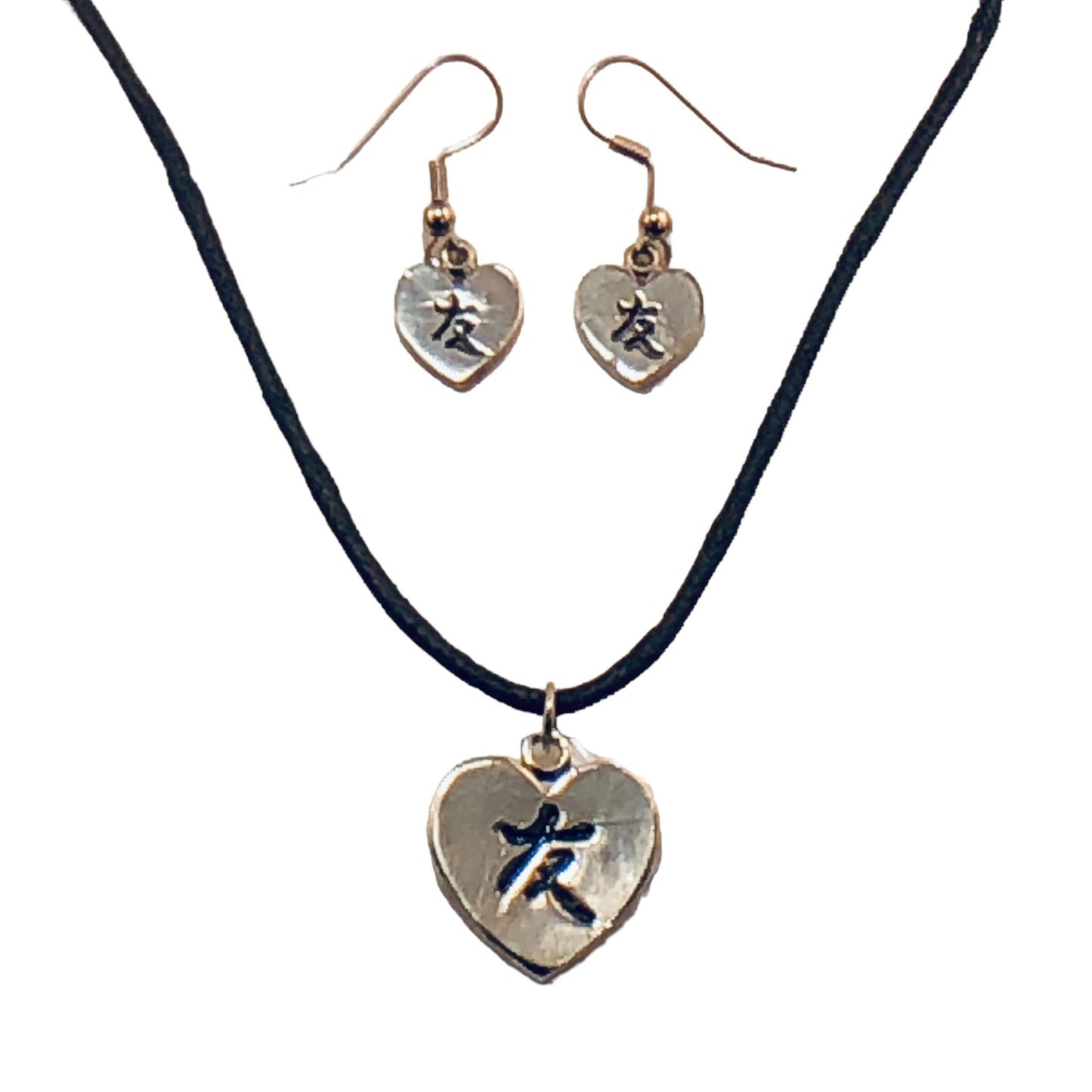 2399 - Necklace/Earring Set Lucky - |Clear-3|