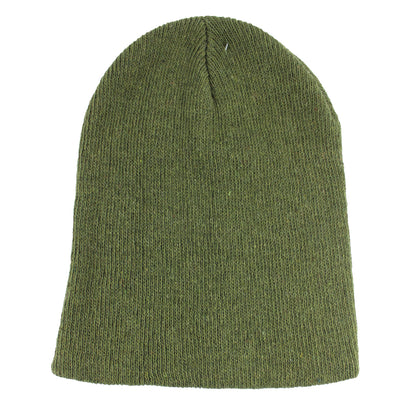 24019 - Set of 4 Knit Beanie Hats Army Green |20-D|