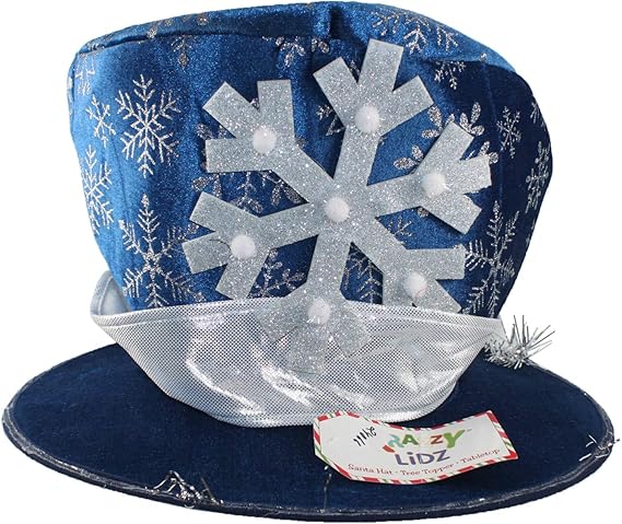 24066  - Krazy Lidz Blue Snowflake Hat - [Pod 2-21]