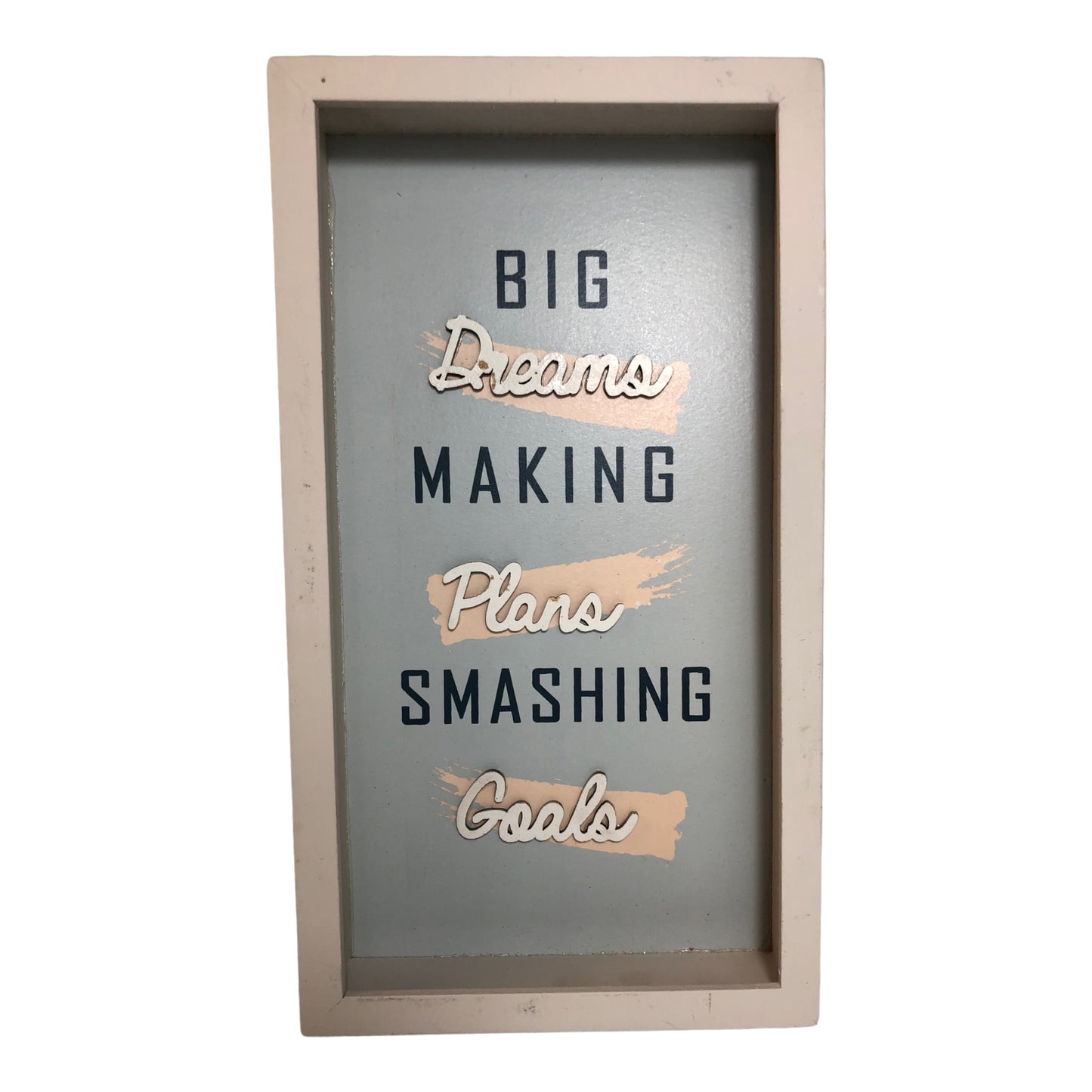 24133 - 5.5"x10" Big Dreams Making Plans Sign [1-24]
