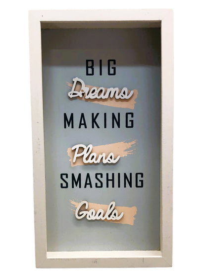 24133 - 5.5"x10" Big Dreams Making Plans Sign [1-24]