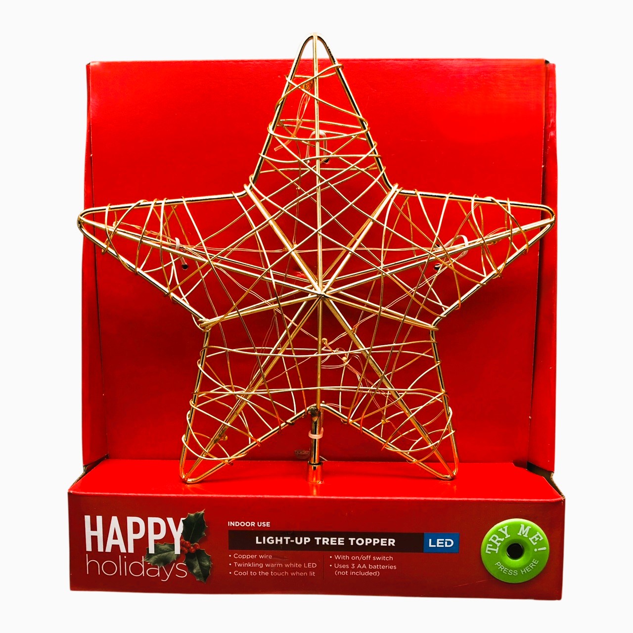 24155 - Gold Twinkling Star 9" Topper |Pod 2-45|