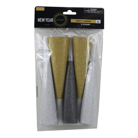 24223 - New Year Party Horns - 5 Count |Pod 1-69|