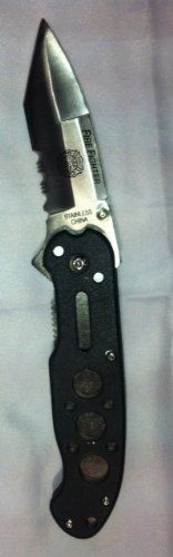 2422 -2 Pack  3" Blade Black "Fire Fighter" Pocket Knife (Super Knife #LK-47045BK) - |110/Store|