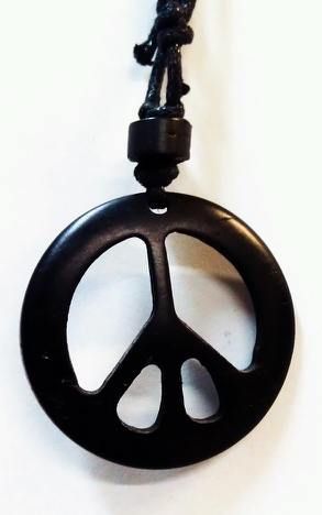 2427 - Peace Necklace Brown Coco - |Clear-37|