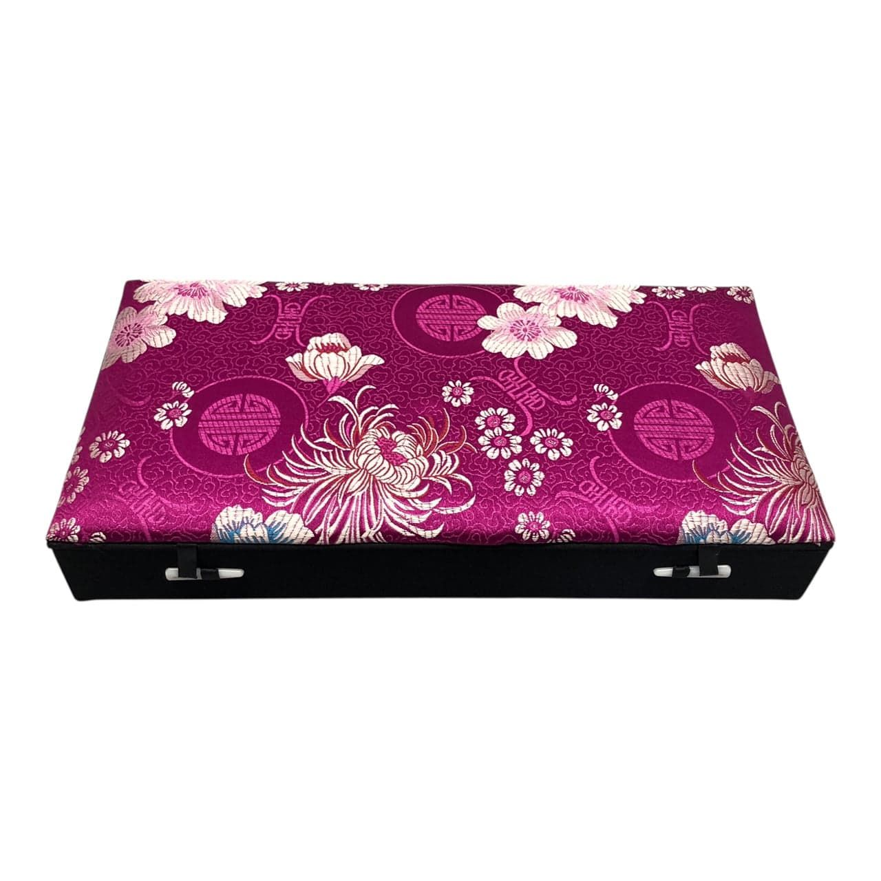 2432 - Jewelry Box Purple Silver Flower 12X6 |19-18|