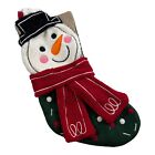 24591 - Festive Snowman Christmas Stocking in Red for Holiday Decor |Pod 2-49|