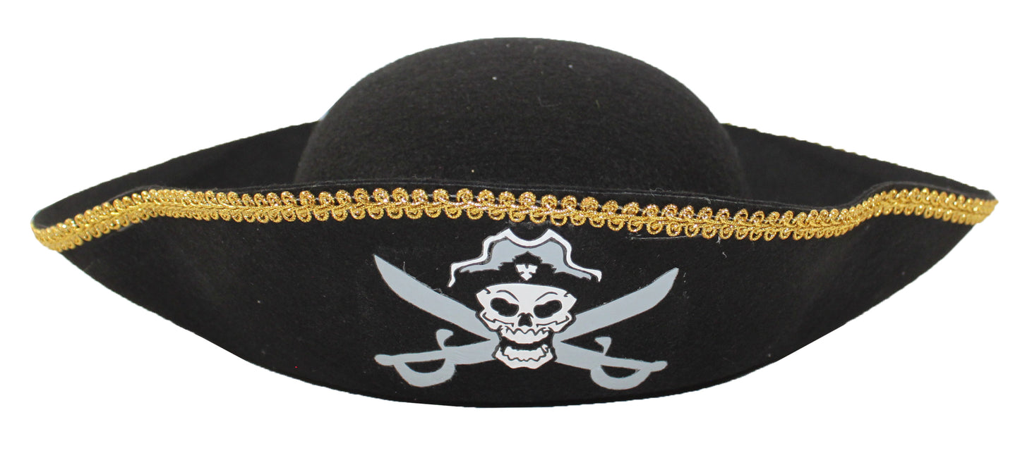 2465 - Adult Pirate Hat Gold Border - |1-Peg|
