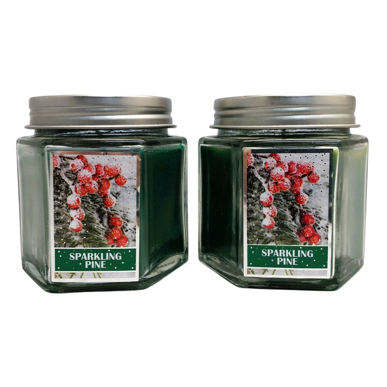24796 - Set of 2 Sparkling Pine 3 oz Candle |Scent-14|