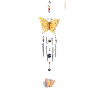 2486 - Wind Chime with Butterfly and Glass Design |TBD|