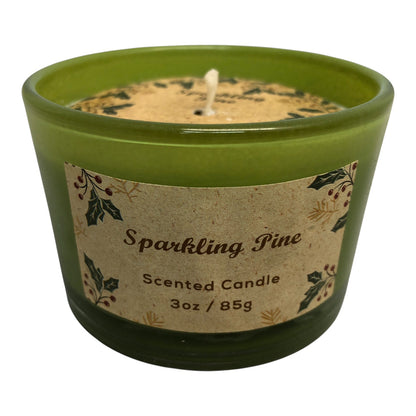 24893 - 3 Pack Sparkling Pine Scented Candle |Scent-13|