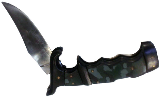 2494 - Black Tiger Knife w/Camo Handle - |Store|