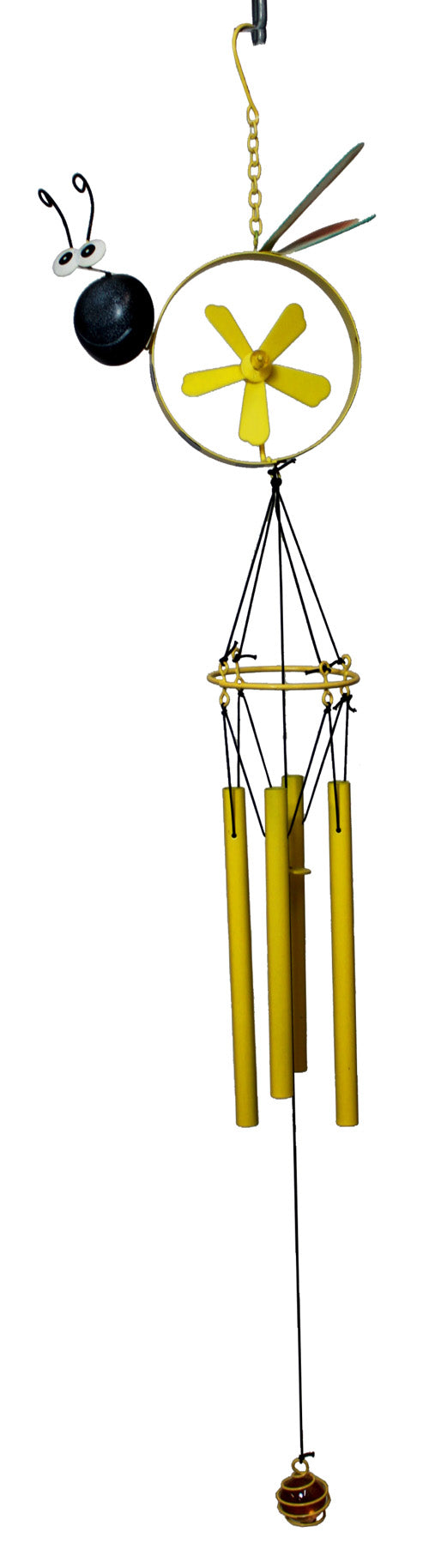 2507 - Black & Yellow Bumble Bee Windchime - |Chime Wall|