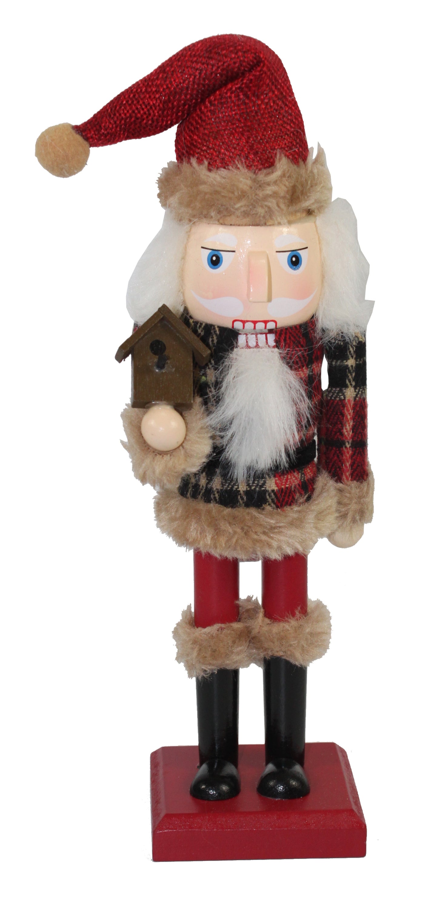 2513 - 10" Nutcracker Santa Birdhouse - |Pod 2-1|