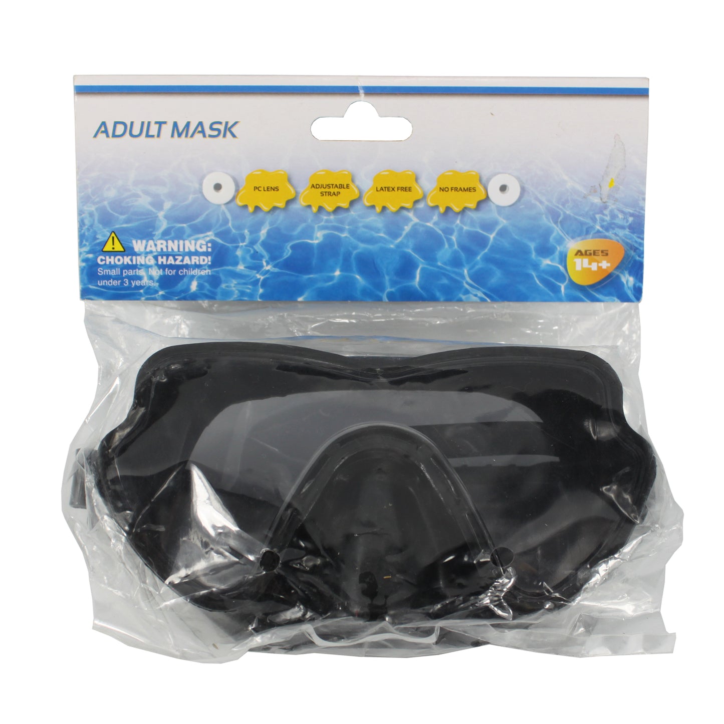 25144 - Black and Lime Green Adult Swim Mask Goggles Set 7" |TBD|