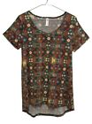 25281 - Stylish Classic T-Shirt for Men in XS Size, Featuring Vibrant Green Aztec Pattern |BH-HALL|
