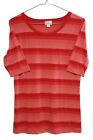 25304 - Lularoe Comfortable Women's Gigi Small Striped Orange Pink Dress |BH-HALL|