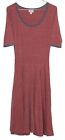 25309 - Stylish Women's Lularoe Nicole Leggings XS in Burgundy Grey Color |BH-HALL|