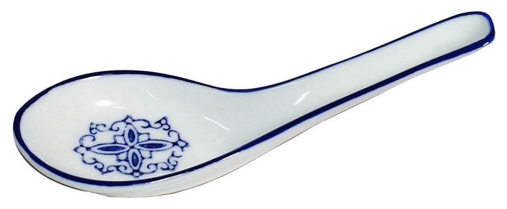 2538 - Blue & White Soup Spoons - Set of Four |9-18|