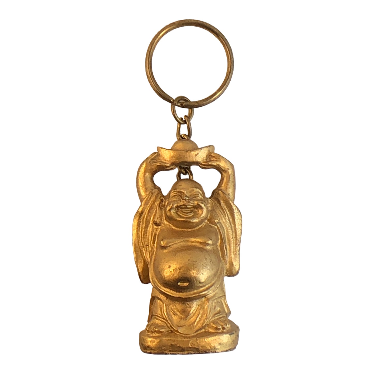 2548 - 2" Gold Buddha Keychain #2 - |DVD-38|