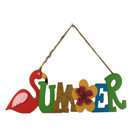 25565 - 14" Flamingo Summer Sign |TBD|