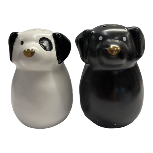 25567 - Adorable Black and White Dogs Designed Salt and Pepper Shaker Set for Home Kitchen |4-22|