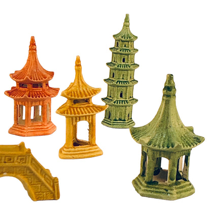 2563 - 12pc Multicolor Chinese Village - |4-8|