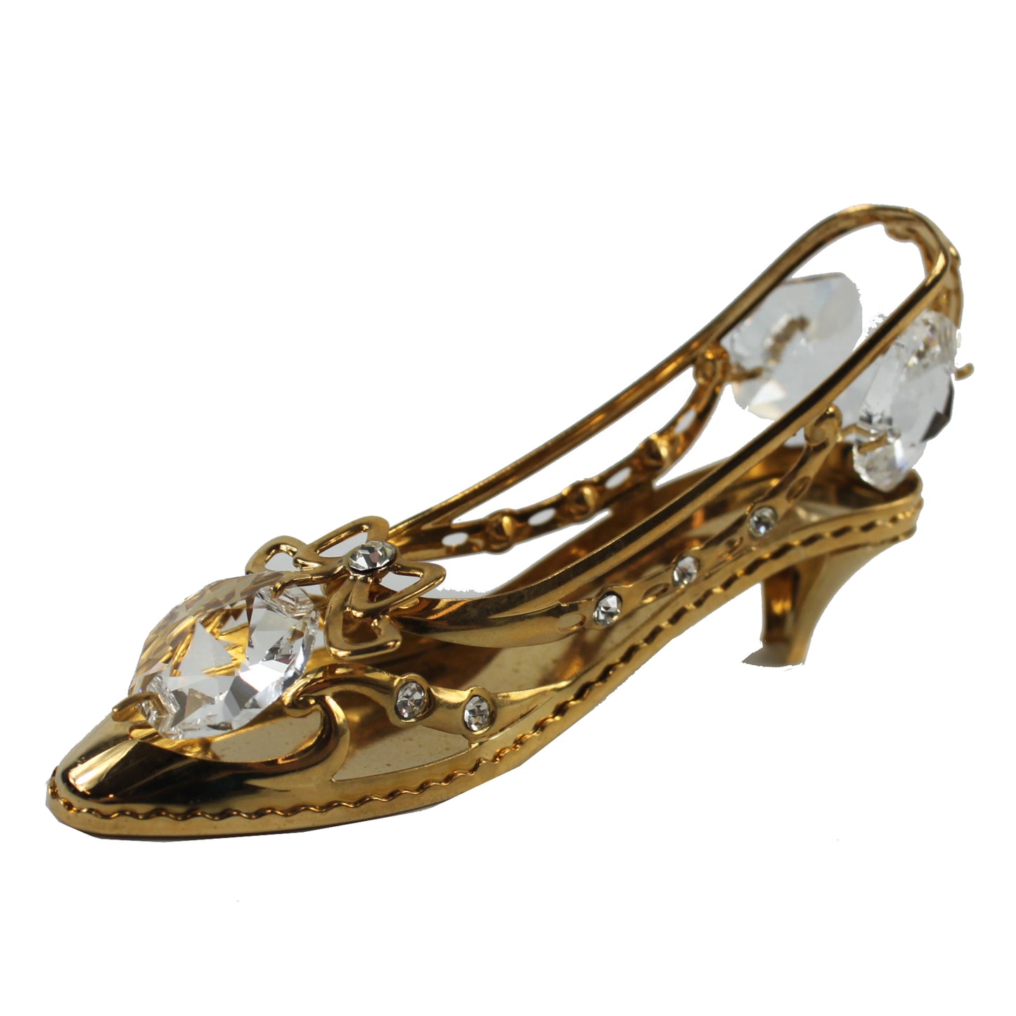 25704 - 3" Gold Crystal High Heel |1-27|