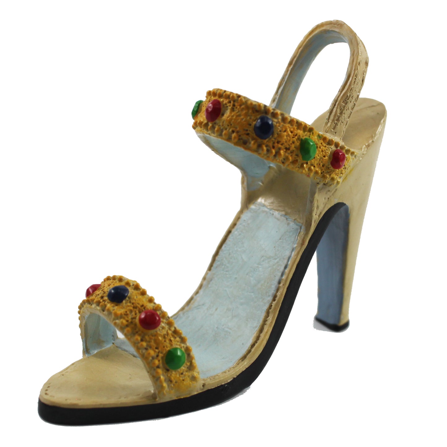 25708 - 3" Tan Shoe with Colorful Buckle Gems |1-27|
