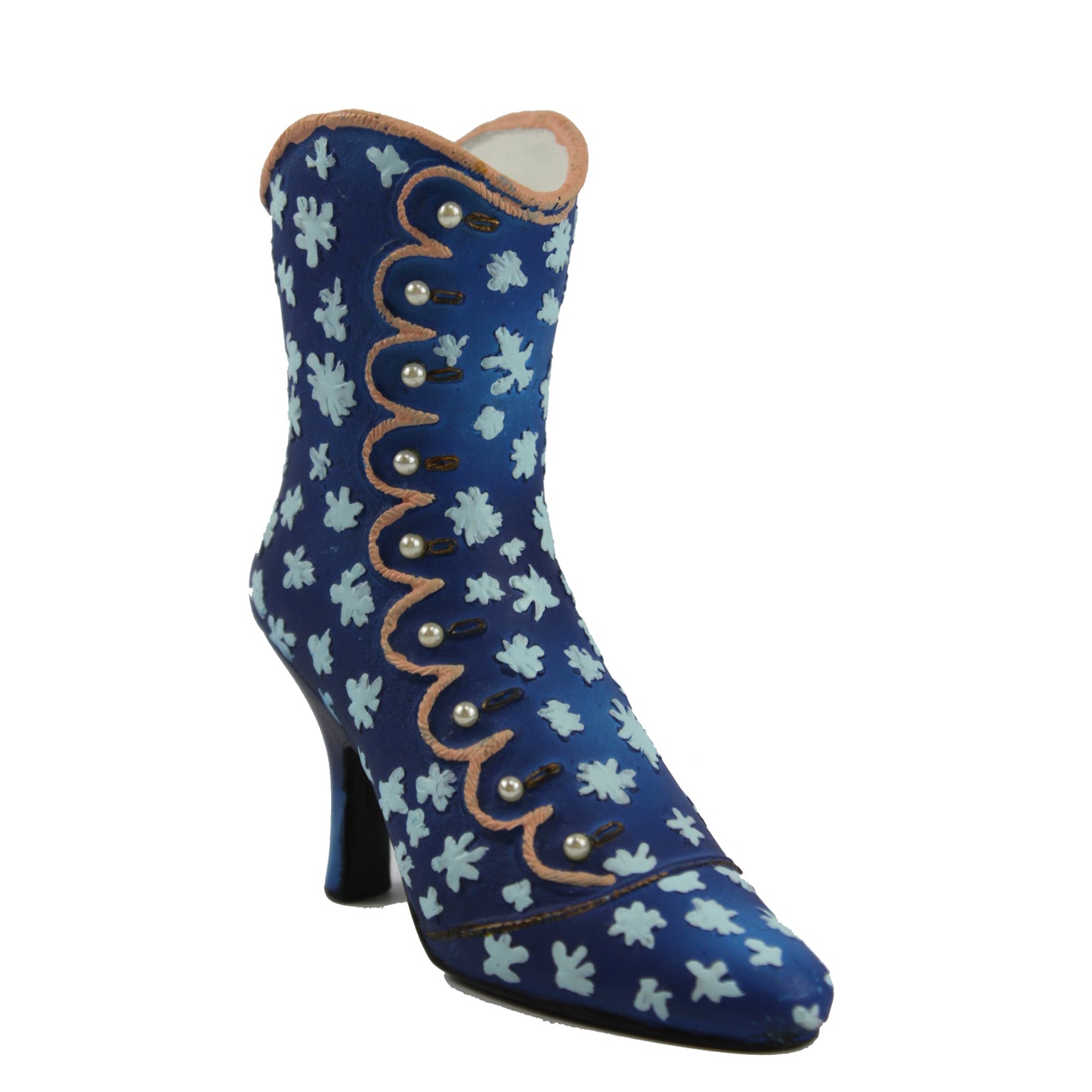 25741 - 4" Blue Decorative Boot Figurine Miniature Porcelain Style |1-27|
