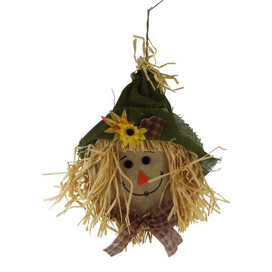 2578 - 12" Green Hat Scarecrow Head - |Pod 2-48|