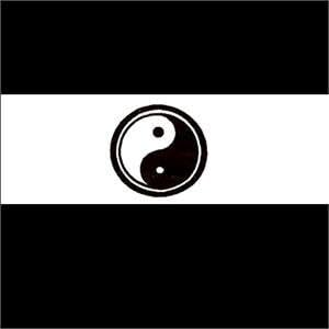 2579 - Headband Yin Yang on White |S-2|