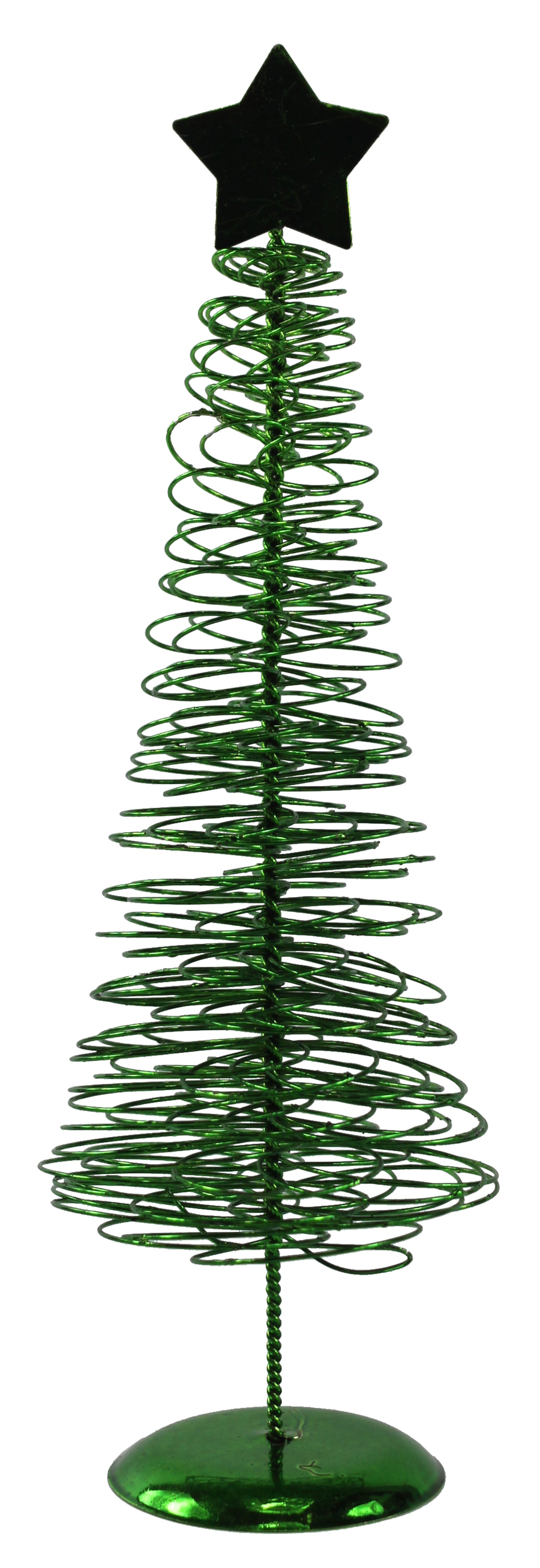 25890 - 9.75" Mini Green Wire Xmas Tree |Pod 1-68|