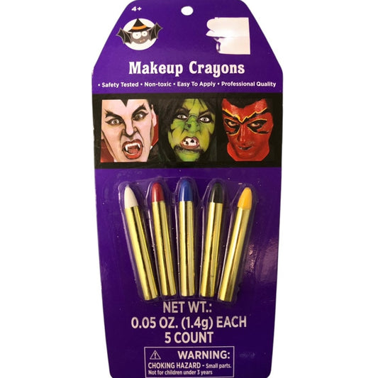 25941 - Makeup Crayons 5 Colors 8" Set For Face |2-16|