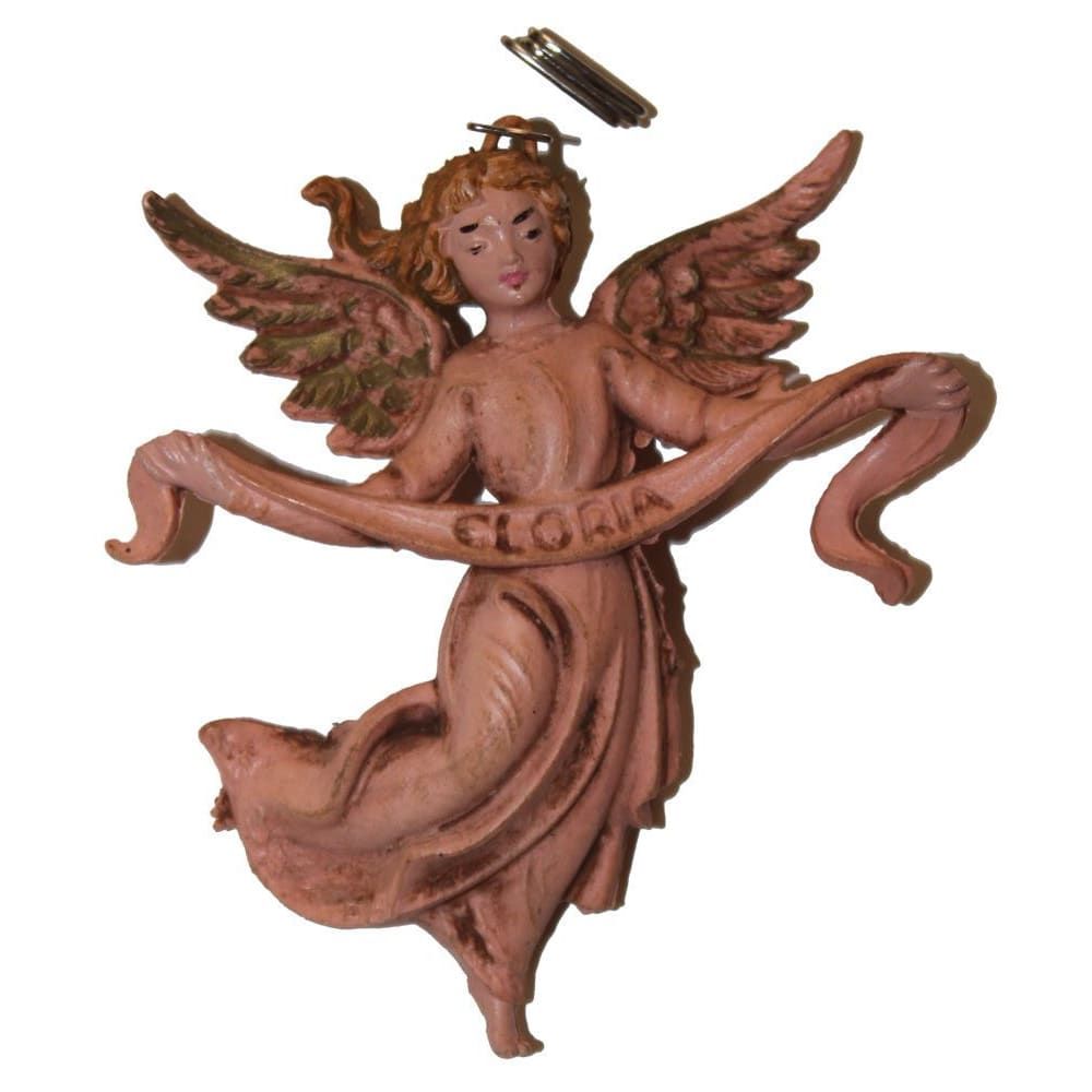 25 - Gloria Angel Ornament 4" Vintage  |Clear-169|