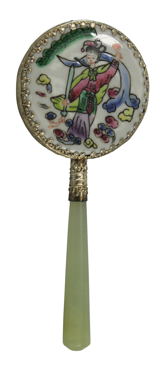 26053 - 5.5" Jade Mirror Geisha |22-11|